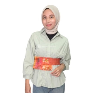 Obi Belt Lurik Batik Ruffles