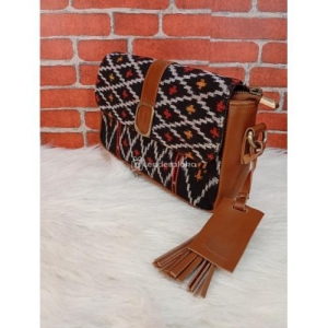 Tas Kulit Mix Tenun NTT