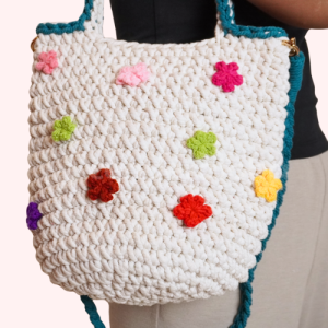 Tote Macrame Putih