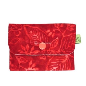 Dompet Kartu Batik Bali Warna Merah