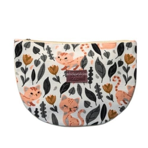 Pouch Setengah Lingkaran Bahan Kanvas