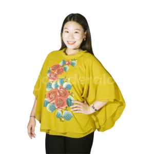 Blouse Lukis Bunga Cantik