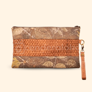 Dompet Besar Ecoprint Mix Kulit Sapi