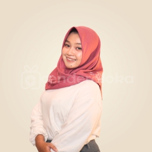 Jilbab Lukis Voal Pink