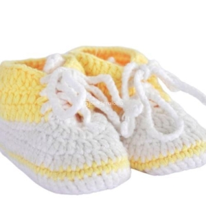 Sepatu Rajut Bayi 612 Bulan Model Convers Warna Kuning