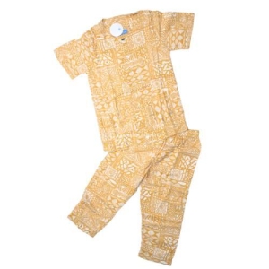 Piyama Etnik Anak Katun Rayon Premium Warna Yellow