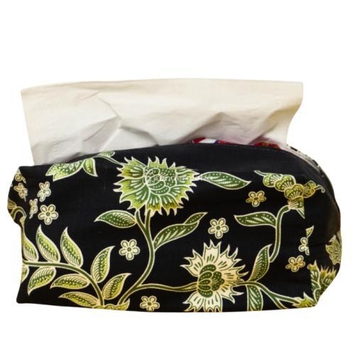 Tempat Tisu Kain Batik Hijau