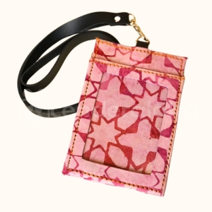 Lanyard ID Card Pink